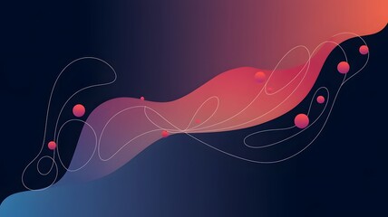 Wall Mural - Abstract background with waves