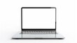 © Dao - Laptop with blank empty white screen display mock-up, isolated on white background