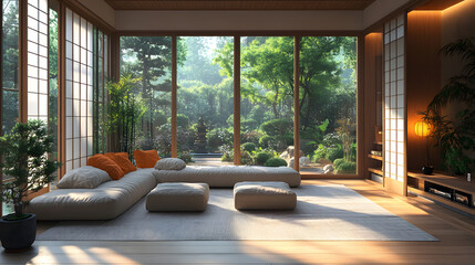 Tranquility in Simplicity: A Japandi Haven Embracing Minimalism