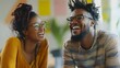 © sungedi - Two Black People Smiling and Wearing Glasses