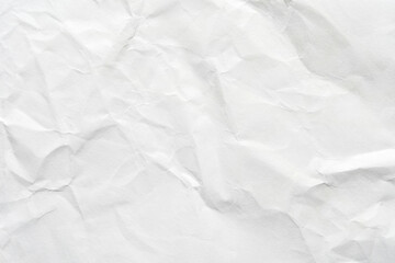 crumpled white paper texture with natural creases and subtle shadows for backgrounds and design proj