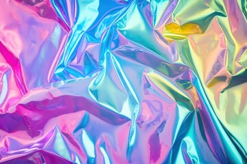 Iridescent Holographic Foil Abstract Background