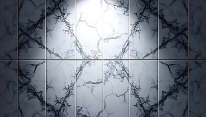 Wall Mural - tile with an abstract pattern isolated with white highlights, png