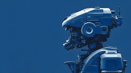 a poster for technology theme, a blue technological background