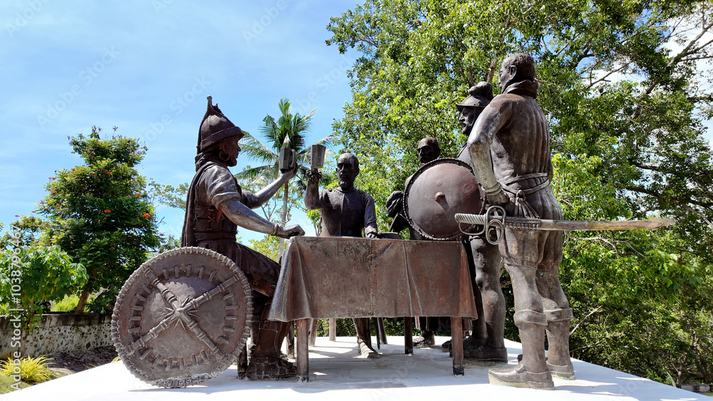 Blood Compact Shrine (Sandugo) Tagbilaran Bohol, Philippines Stock ...