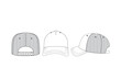 © Aqua - editable cap sketches in Adobe Illustrator offers designers flexibility and precision when developing headwear designs. These sketches allow for easy modification of all shapes, including the crown, b