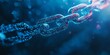 © ryanbagoez - A digital chain representing the concept of blockchain technology.
