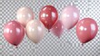 © Pannin - Assorted balloons on a transparent background, creating a playful and fun mood for party themes