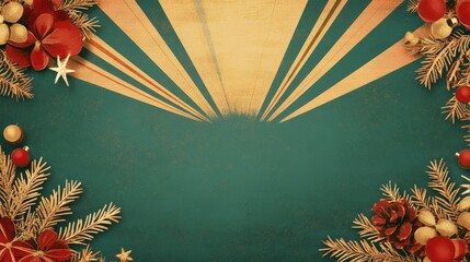 Wall Mural - Christmas background with copy space