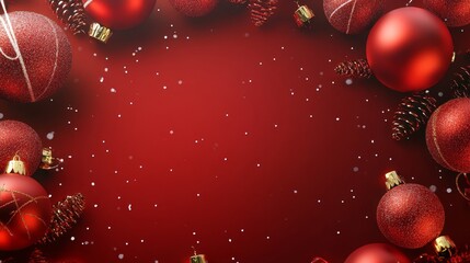 Wall Mural - Christmas background with copy space