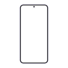 Wall Mural - modern frameless smartphone mockup with blank screen, front view. vector illustration