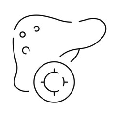 Naklejka na meble Health insurance. Medical check up and Medicine Hospital line icon set