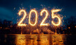 © DrArt - 2025 written with fireworks on New Year's Eve
