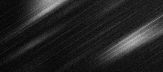 Wall Mural - black grainy background, noise texture monochromatic abstract banner, poster header cover flyer wall