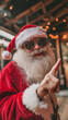 © Kevser - Cheerful Santa Claus with sunglasses