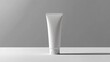 © Fortune228 - A white tube template for cosmetic packaging with blank space for text or design. Mockup image