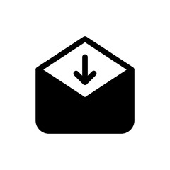Leinwandbilder - email download icon, save mail icon symbol