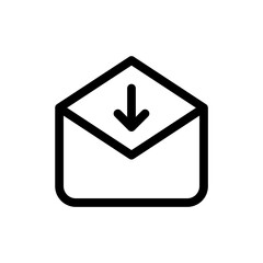 Leinwandbilder - email download icon, save mail icon symbol