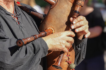 bagpipe wind musical instrument