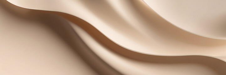 Canvas Print - abstract beige drapes
