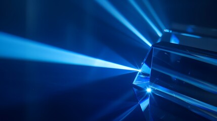 digital technology blue light prism surface poster web page PPT background