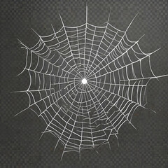 spider web with dew drops