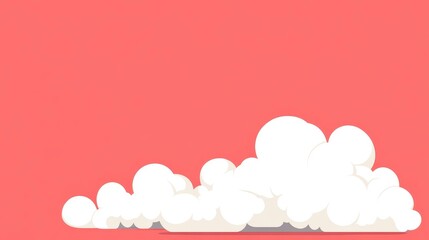 Experience a vibrant interplay of hues and shapes in this eyecatching cartoonstyle dust cloud illustration.