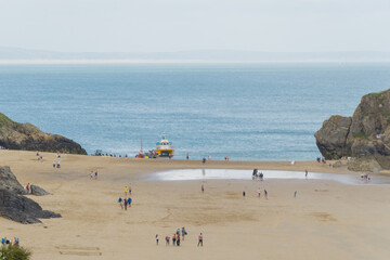 Coastline in Wales, UK.