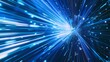 © chujun - Digital technology blue abstract luminous light speed poster web page PPT background
