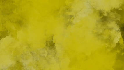 Wall Mural - Abstract colorful yellow watercolor background. Hand painted olive green and yellow watercolor ink blot background. Textured background in yellow watercolor.