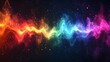 © LookChin AI - Vibrant Colorful Sound Waves Explosion of Energy and Motion in Digital Art Design