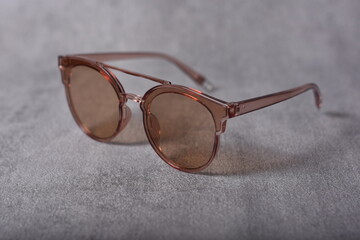 sun glasses with brown frame