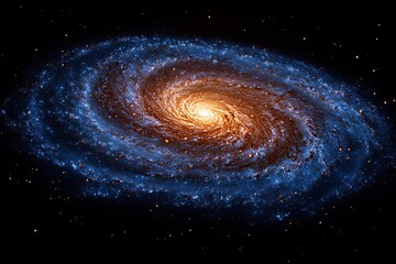 Wall Mural - spiral galaxy background