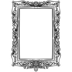 vintage frames handdrawn illustration