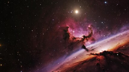 Wall Mural - view of beauty of a cosmic nebula, ultra hd