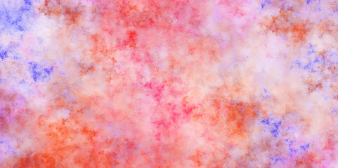 Wall Mural - abstract fractal fantasy light red, pink shades watercolor background. watercolor pastel background 