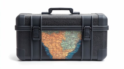 waterproof transparent map case with a durable plastic cover isolated on a white background with a d