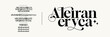 © pararel terror - Elegant ligature alphabet letters font logo. Typography luxury classic lettering serif fonts decorative wedding vintage retro logos, design for fashion,beauty shop and brand . vector illustration