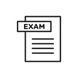 © Mincraft - Exam icon Thin line art isolated