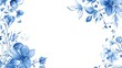 © Lumos Maxima - Simple Blue border with Ornamental Edges and White Background