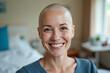 © Amir Bajric - portrait of smiling bald woman suffering from cancer