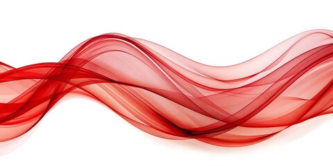 abstract red wave curve lines designs on white background