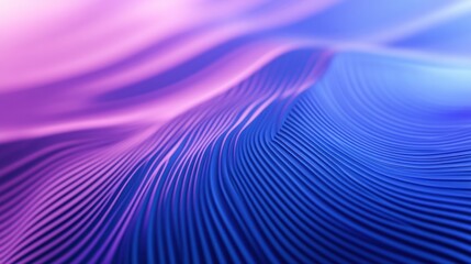 Abstract Purple and Blue Wavy Lines