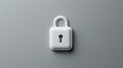 modern cloud icon featuring lock symbolizes security and protection in digital environments. This sleek design emphasizes importance of safeguarding information