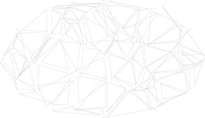 Polygonal network connection line technology