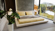 © Westend61 - Modern bedroom with nature view through window in luxury apartment
