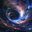 © Windi - Detailed Illustration of a Wormhole in Space