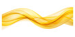 © Natalie - abstract yellow wave curve lines designs on white background
