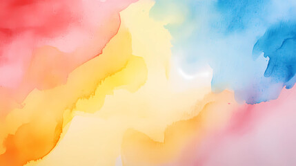 Wall Mural - bright colorful watercolor paint background texture