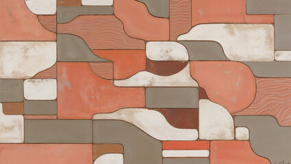 Wall Mural - Colorful Abstract Ceramic Tile Pattern